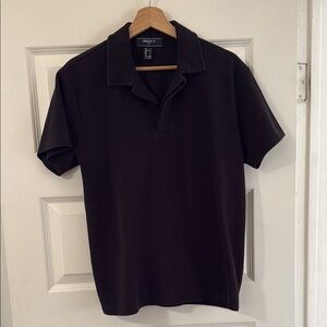 Forever 21 Black Polo Shirt